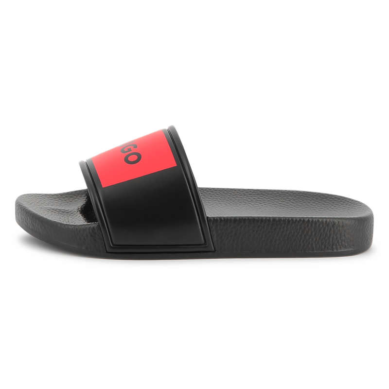 Claquettes &agrave; badges Hugo 
                        GARCON