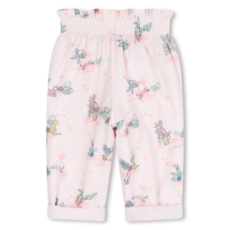T-shirt et pantalon bimatière KENZO KIDS 
                    FILLE