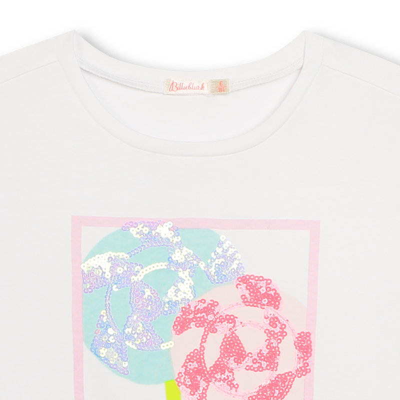 T-shirt forme confort orné de sequins BILLIEBLUSH 
                    FILLE