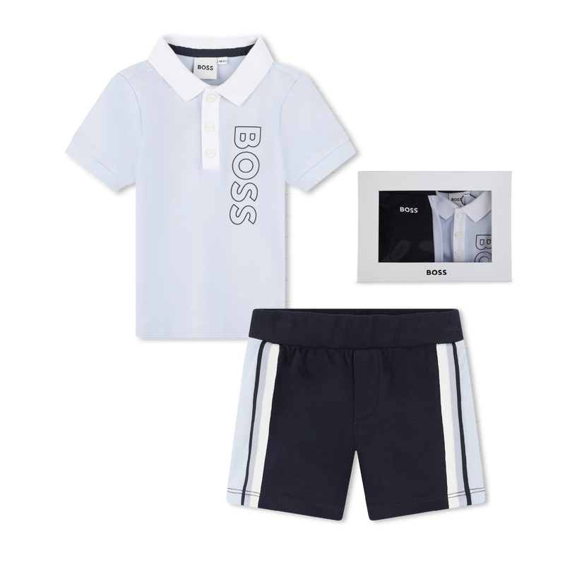 Ensemble polo + short BOSS 
                    GARCON