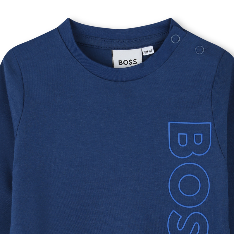 T-shirt sigle vertical BOSS 
                    GARCON