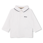 Polo manches longues, BLANC, hi-res