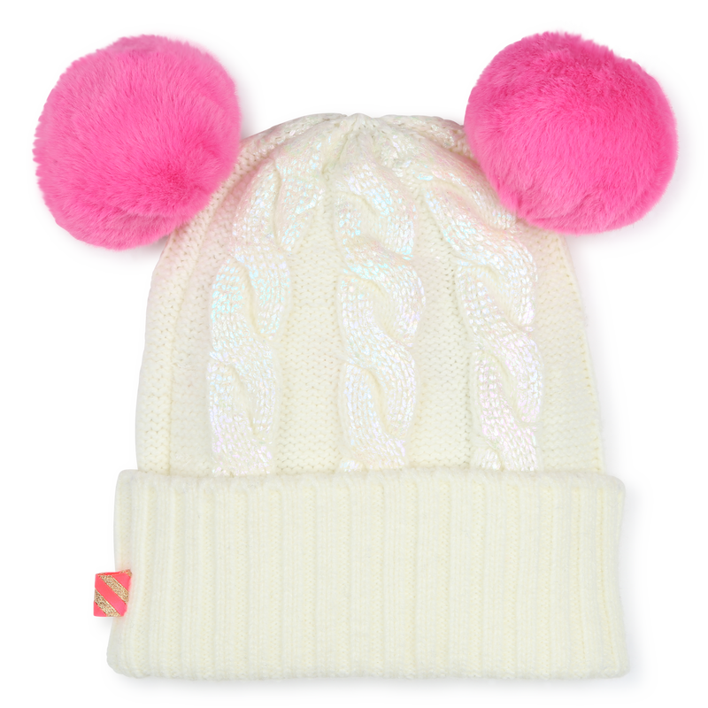Bonnet à pompons avec torsades BILLIEBLUSH 
                    FILLE