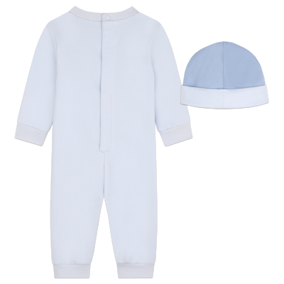Combinaison et bonnet en coton KENZO KIDS GARCON