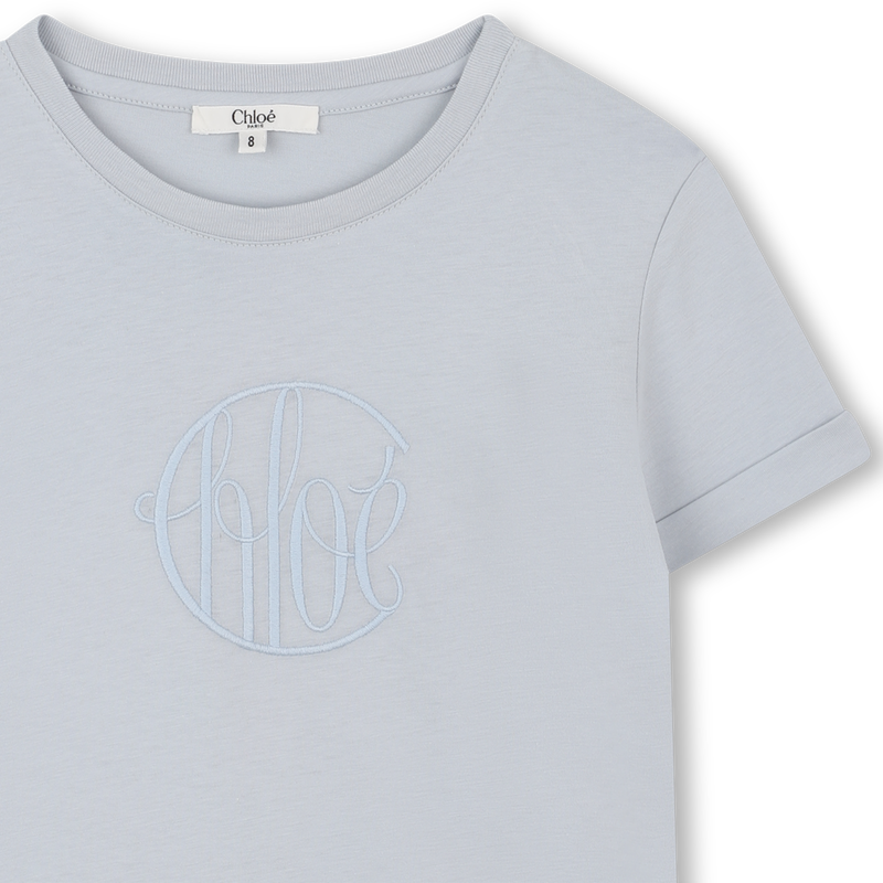 T-shirt avec broderie logo CHLOE 
                    FILLE