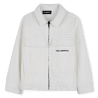 Veste en jean zipp&eacute;e KARL LAGERFELD KIDS 
                    GARCON