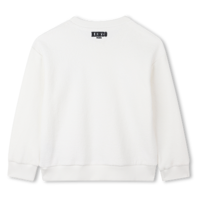 Sweat en molleton aspect bouclettes KENZO KIDS GARCON