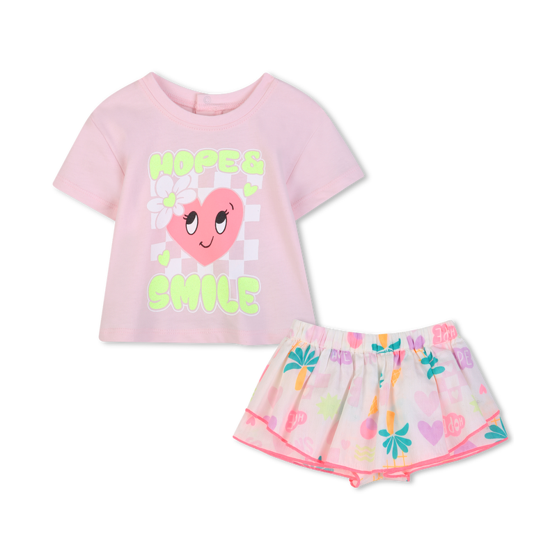 ENSEMBLE T-SHIRT + SHORT BILLIEBLUSH 
                        FILLE