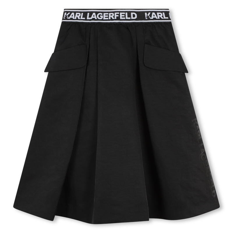 Jupe midi évasée avec poches KARL LAGERFELD KIDS 
                    FILLE