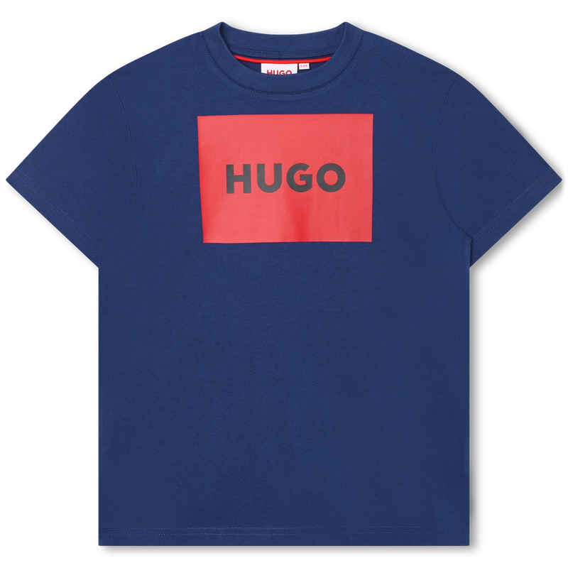 T-shirt imprimé sigle encadré Hugo 
                    GARCON