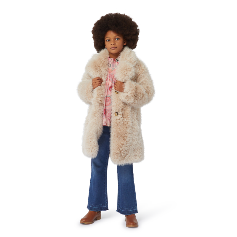 Manteau en polaire duveteuse CHLOE 
                    FILLE