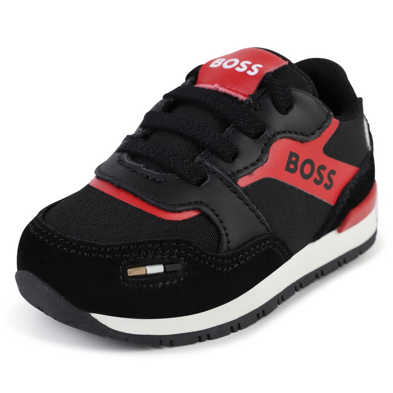 Baskets lacées multi-matières BOSS 
                    GARCON