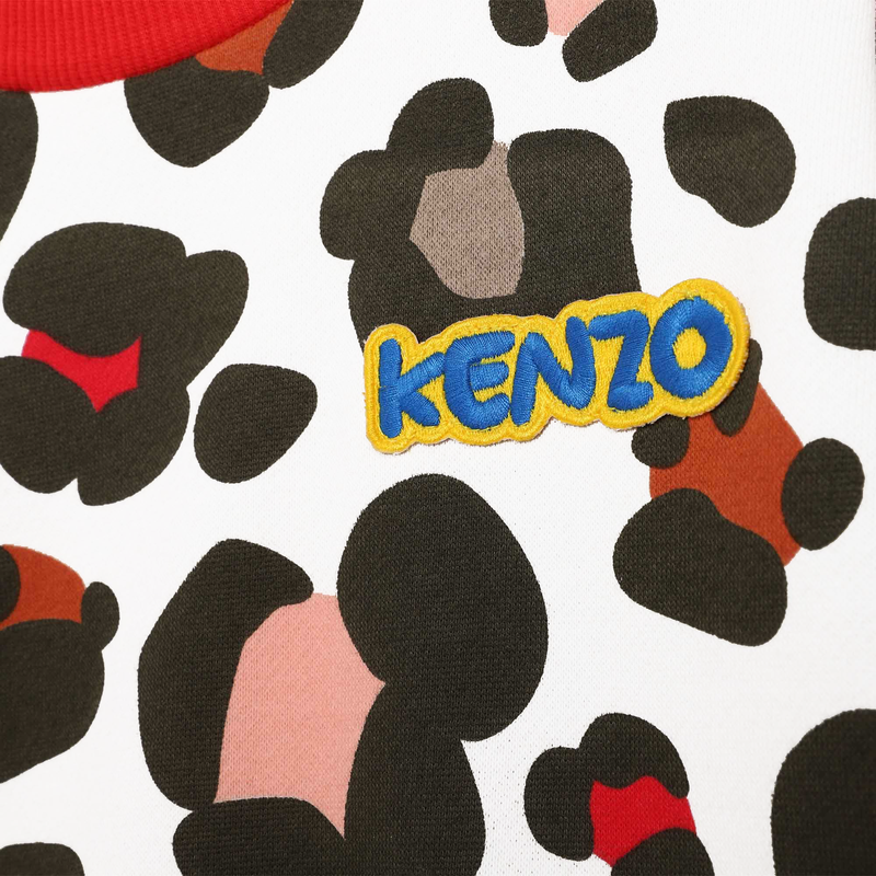 Robe molletonnée imprimée KENZO KIDS 
                    FILLE