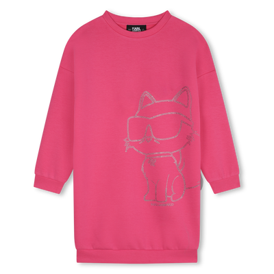 Robe droite avec strass KARL LAGERFELD KIDS FILLE