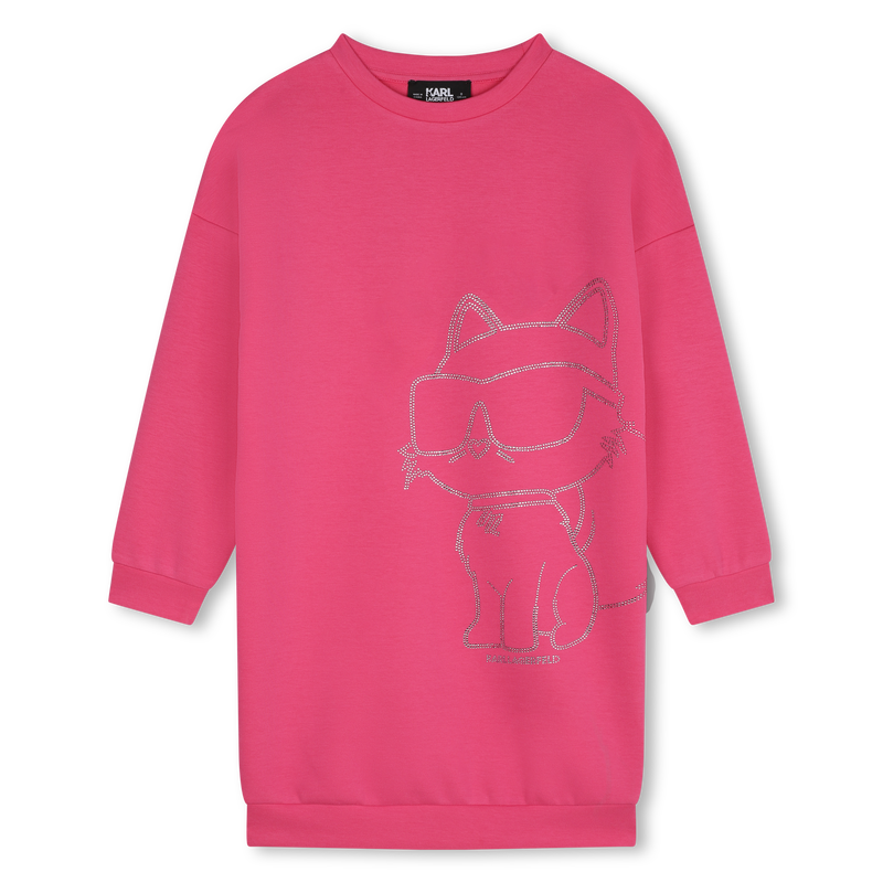 Robe droite avec strass KARL LAGERFELD KIDS 
                    FILLE