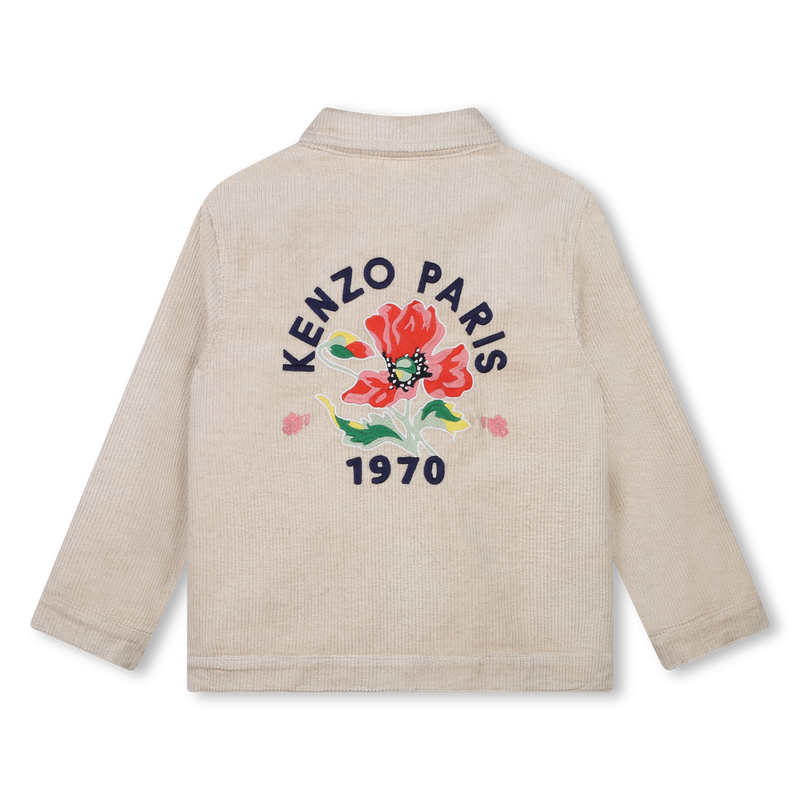 Veste pressionnée en velours KENZO KIDS 
                    FILLE