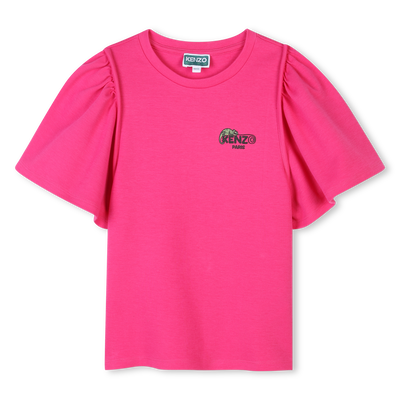 T-shirt uni manches courtes KENZO KIDS FILLE
