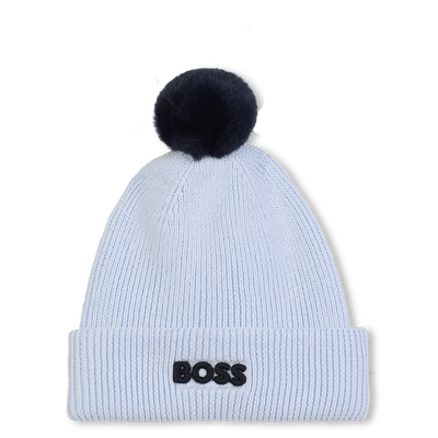 Bonnet tricot avec pompon BOSS GARCON