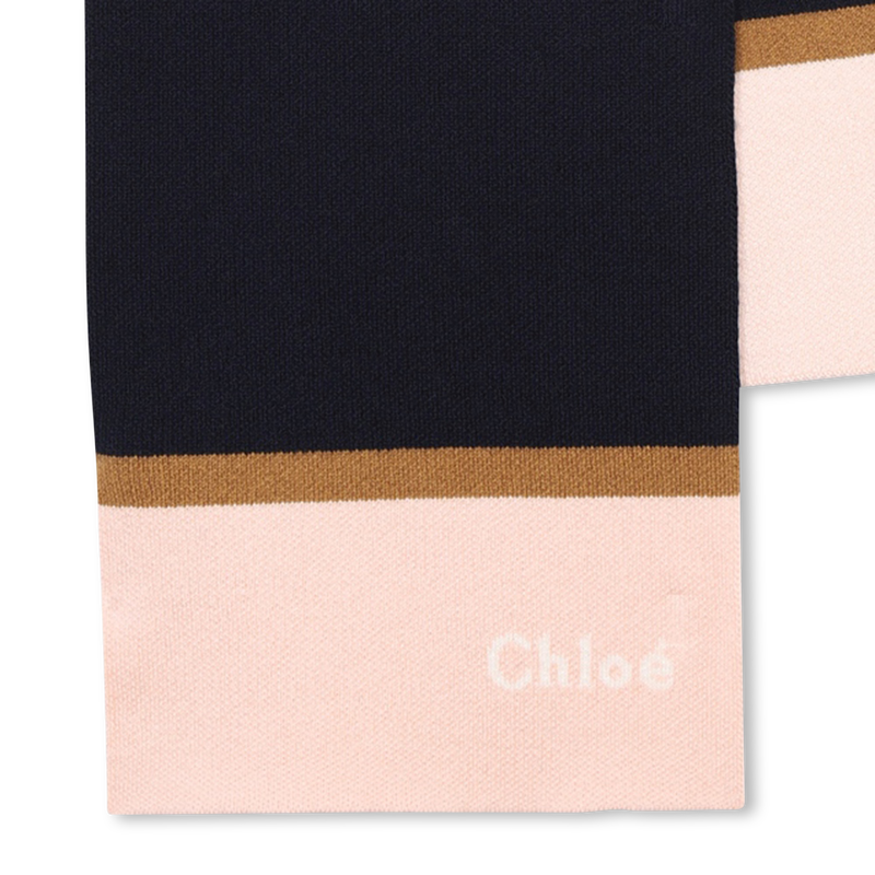 Écharpe tricolore en tricot CHLOE 
                    FILLE