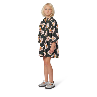 Robe à manches longues bouffantes KENZO KIDS FILLE