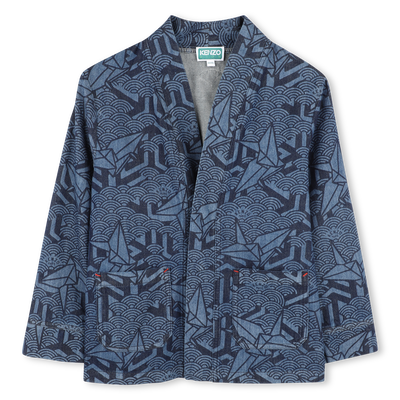 Veste en jean imprim&eacute;e KENZO KIDS UNISEXE