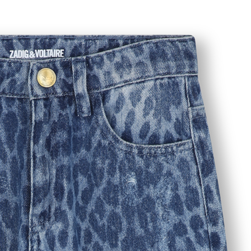Jean imprimé léopard ZADIG & VOLTAIRE 
                    FILLE