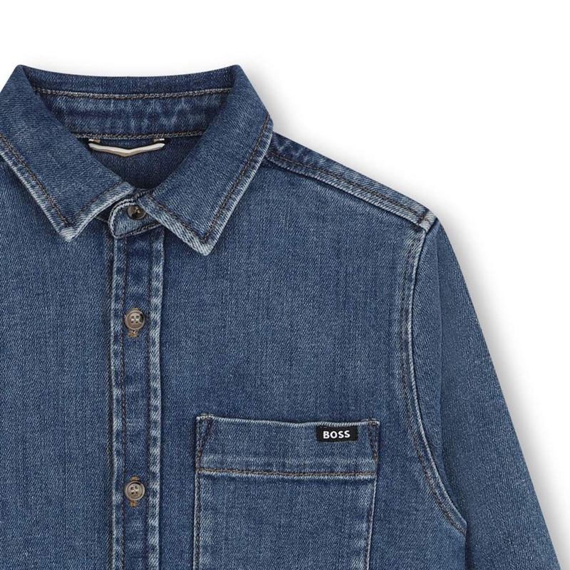 Chemise boutonnée en jean BOSS 
                    GARCON