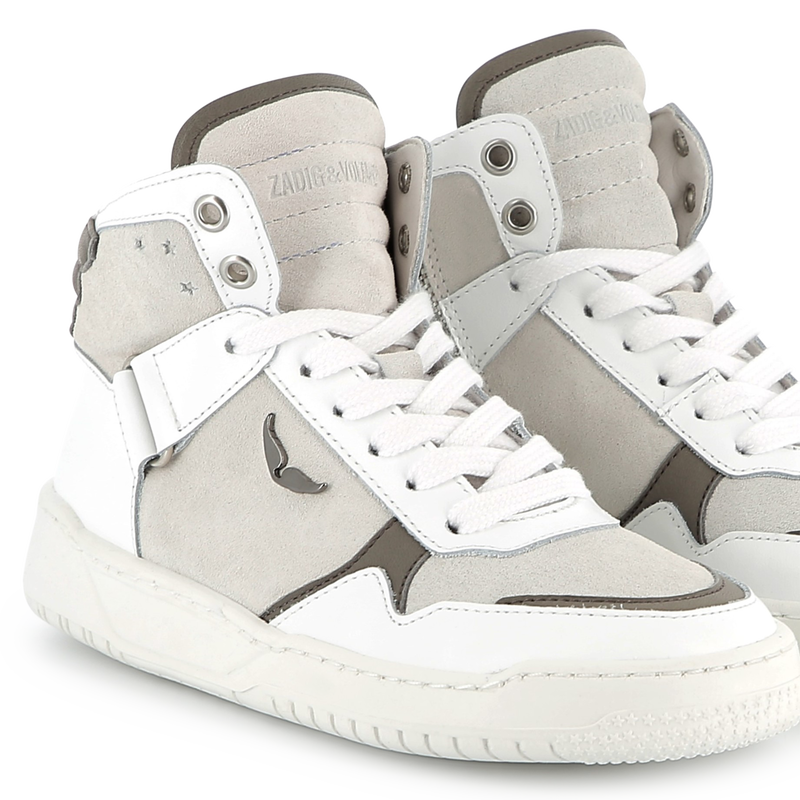 Baskets en cuir de vachette à lacets ZADIG & VOLTAIRE 
                    UNISEXE