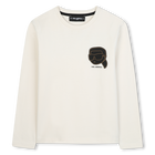 T-shirt &agrave; manches longues KARL LAGERFELD KIDS 
                    GARCON