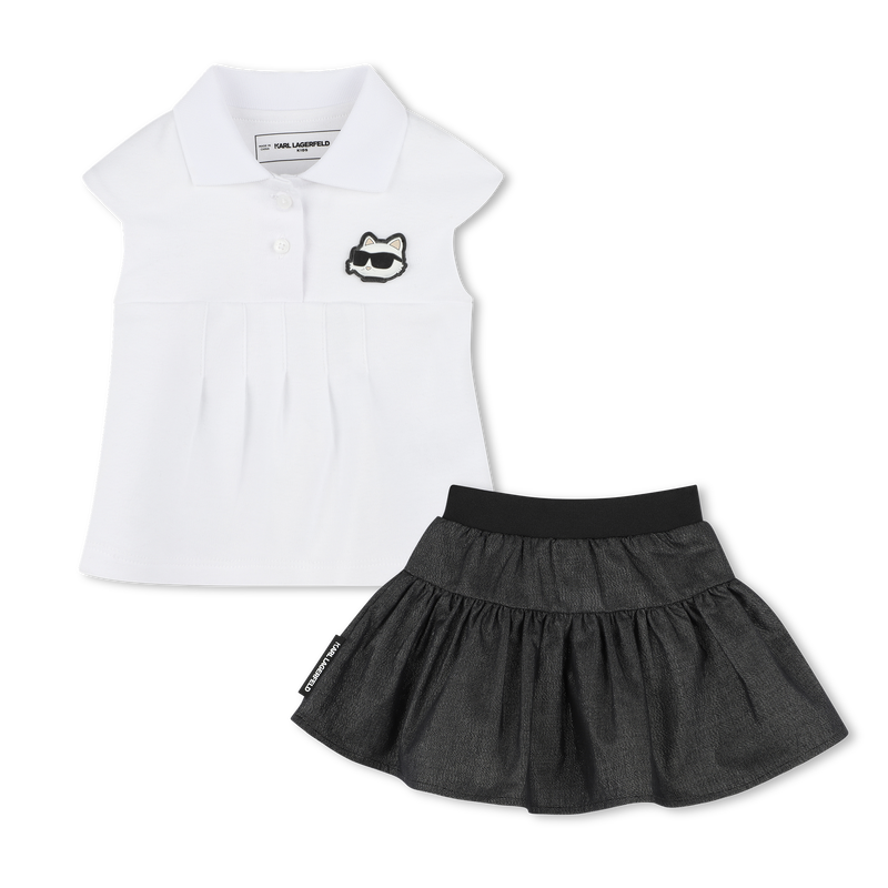 Ensemble T-shirt et jupe KARL LAGERFELD KIDS 
                    FILLE