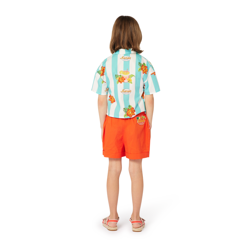Chemise imprimée en coton KENZO KIDS 
                    FILLE