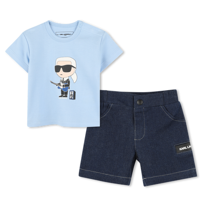 Ensemble T-shirt et bermuda KARL LAGERFELD KIDS GARCON
