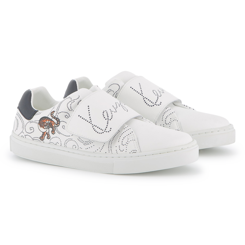 Baskets en cuir de vache KENZO KIDS 
                        UNISEXE