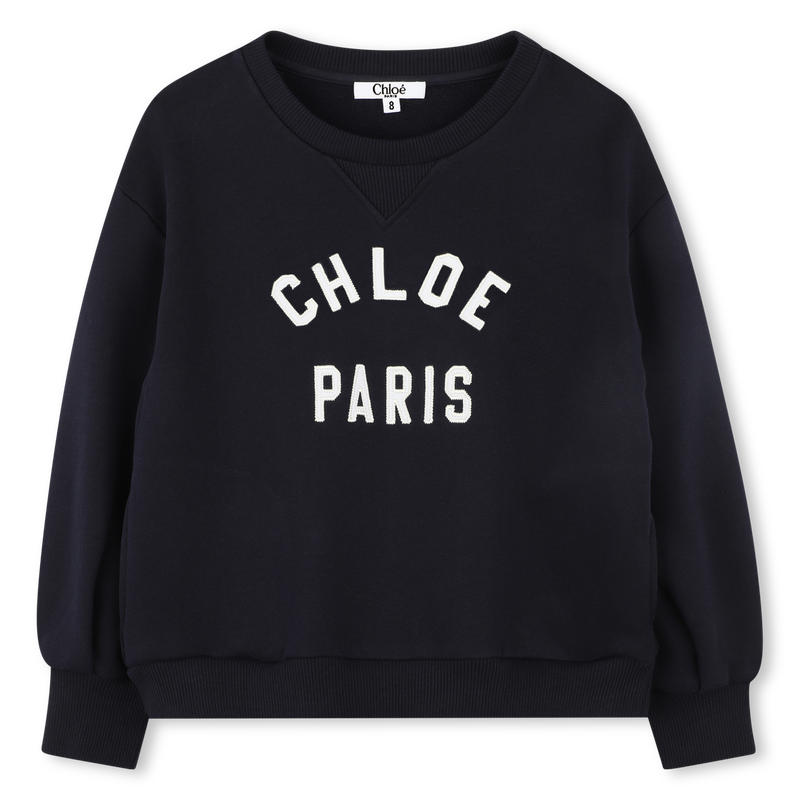 Sweat-shirt court en molleton CHLOE 
                    FILLE