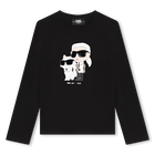 T-shirt avec imprim&eacute; plac&eacute; KARL LAGERFELD KIDS 
                    FILLE