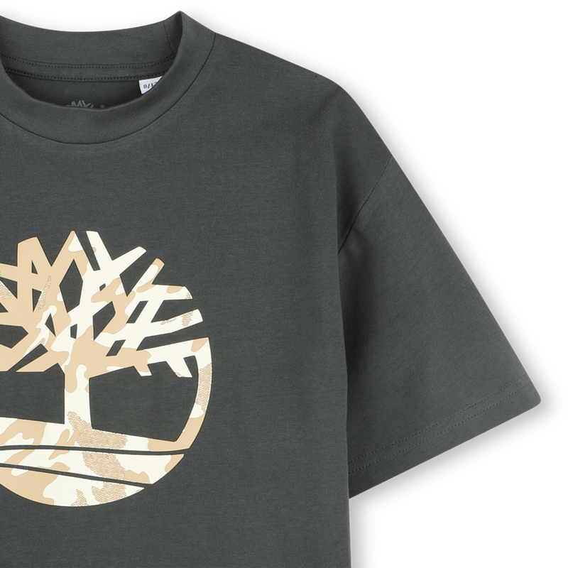 T-shirt imprim&eacute; logo relief TIMBERLAND 
                        GARCON