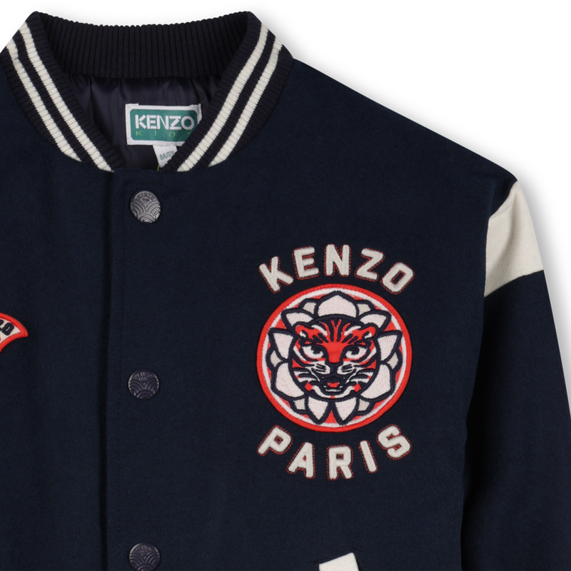 Blouson pressionné brodé KENZO KIDS 
                    GARCON