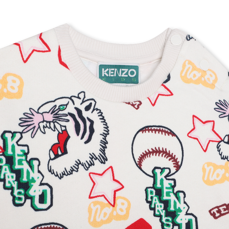 Sweat-shirt en coton imprimé KENZO KIDS 
                    FILLE