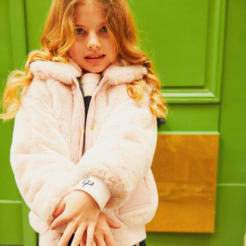 Blouson en polaire duveteuse SONIA RYKIEL 
                    FILLE