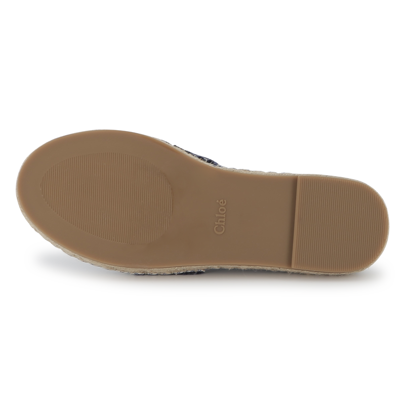 Espadrilles en toile rayée CHLOE 
                    FILLE