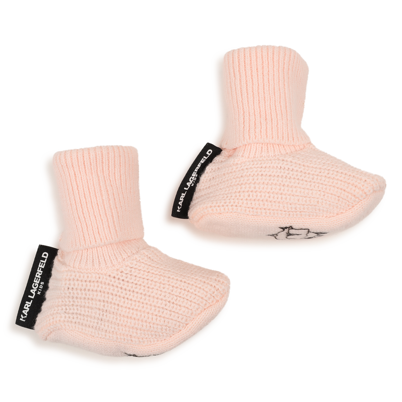 Ensemble bonnet et chaussons KARL LAGERFELD KIDS 
                        FILLE