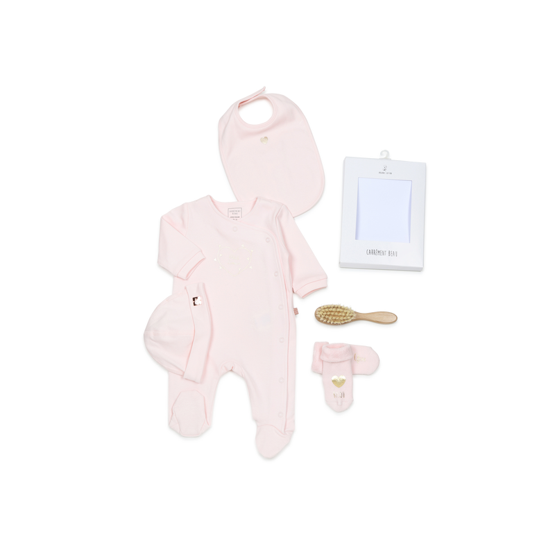 Ensemble naissance 3 pièces CARREMENT BEAU 
                    FILLE