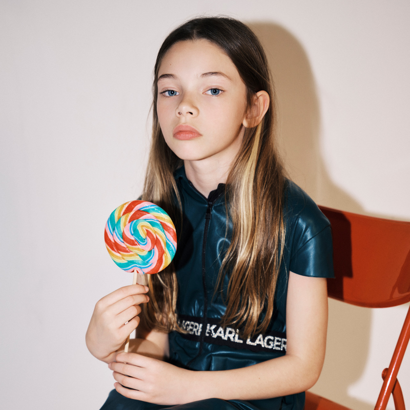 Robe chemise zippée KARL LAGERFELD KIDS 
                    FILLE