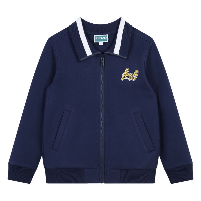 Cardigan molletonné brodé KENZO KIDS 
                    GARCON