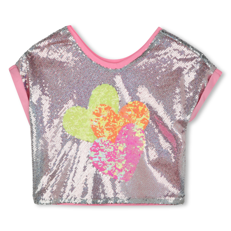 T-shirt fluide orné de sequins BILLIEBLUSH 
                    FILLE
