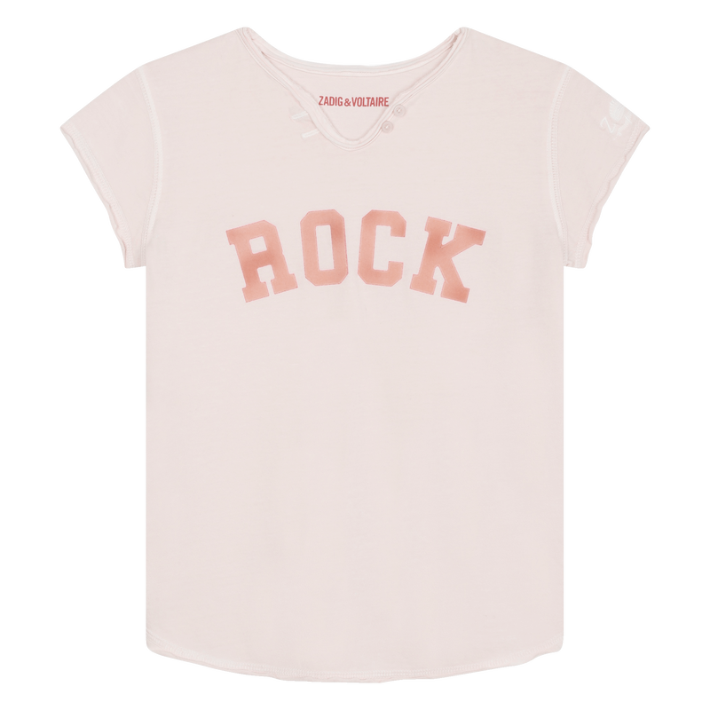 T-shirt coton à col découpé ZADIG & VOLTAIRE 
                    FILLE