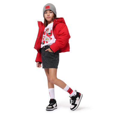 T-shirt avec imprim&eacute; fantaisie Hugo FILLE