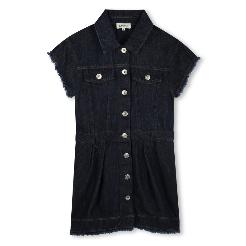 Robe en jean à manches courtes LANVIN 
                    FILLE