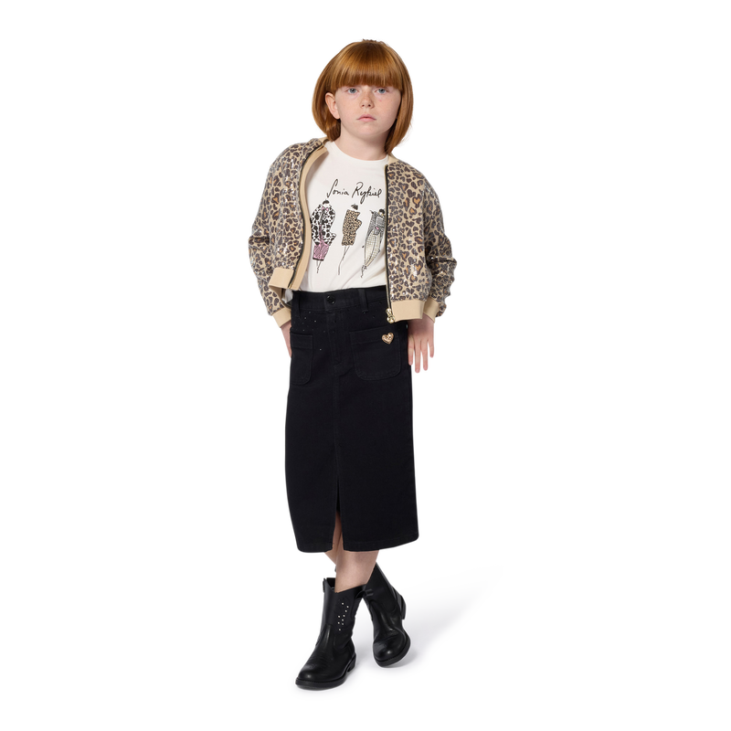 Jupe midi en denim SONIA RYKIEL 
                    FILLE