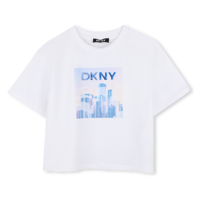 TEE-SHIRT MANCHES COURTES DKNY FILLE